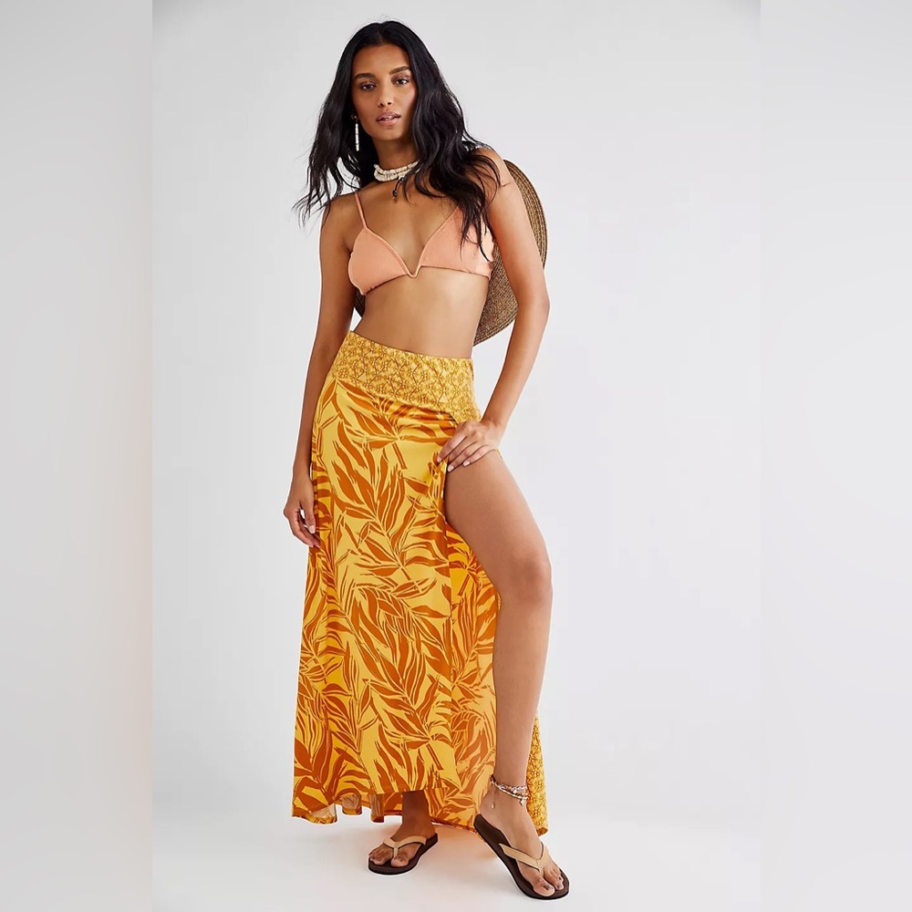 Free People Turning Tide sarong in Navy - Picture 4 of 5